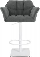 Barhocker Damaso W Cord grau 