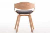 Besucherstuhl Kingston Stoff natura/hellgrau 