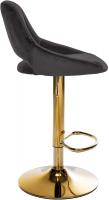 Barhocker Milet Samt gold schwarz 
