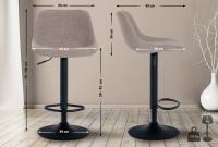 Barhocker Loft Stoff taupe 
