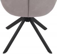 Stuhl Westport Samt grau 