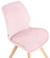 2er Set Stuhl Luna Samt pink 