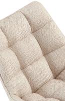 2er Set Stuhl Saranda Stoff schwarz elfenbein 