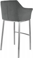 Barhocker Damaso E Cord mit 4-Fuß Gestell grau 