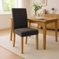 2er Set Esszimmerstuhl Ina Cord antik hell braun 