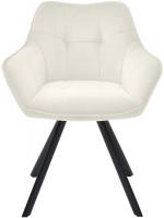 Esszimmerstuhl Scott Samt creme 