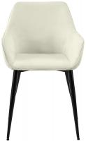 2er Set Esszimmerstuhl Luena Stoff creme 