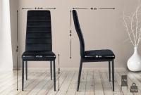 Esszimmerstuhl Mayfair Samt schwarz 