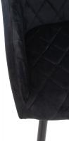 Esszimmerstuhl Shila Samt schwarz 