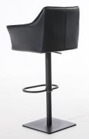 2er Set Barhocker Damaso Kunstleder schwarz schwarz 