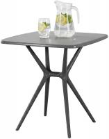 Tisch Becky eckig 72 x 72 cm dunkelgrau