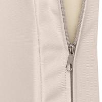 Teakbank Daxon mit Sitzkissen 120 cm creme 