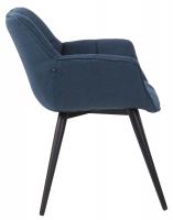 Esszimmerstuhl Roseville Stoff blau 