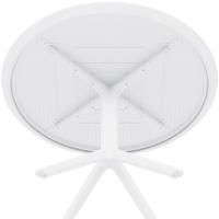 Tisch Sky rund 105 cm weiß 