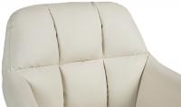 Barhocker Natoma Kunstleder chrom creme 