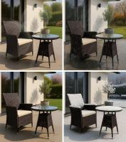 Sitzgruppe Fireda dunkelbraun 