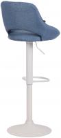 Barhocker Milet Stoff weiß blau 