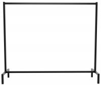 Kleiderständer Melva 150x38x120 schwarz 