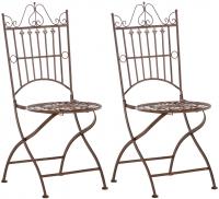 2er Set Stühle Sadao antik braun 
