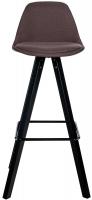 Barhocker Corbin Stoff Square schwarz braun 