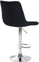 2er Set Barhocker Toni Stoff chrom schwarz 