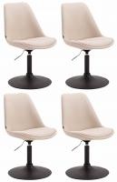 4er Set Stühle Maverick B Stoff creme