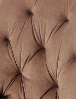 2er Set Esszimmerstuhl Wallace Samt braun 