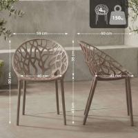 4er Set Stuhl Hope taupe 
