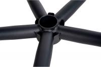 Fußkreuz eckig 65 schwarz 