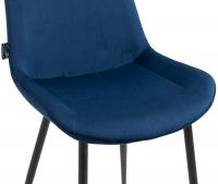 Esszimmerstuhl Victoria Samt blau 