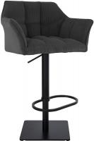 Barhocker Damaso B Cord dunkelgrau 