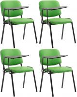 4er Set Stühle Ken mit Klapptisch Kunstleder grün