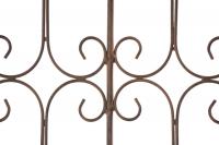 4er Set Gartenzäune Mangold antik braun 