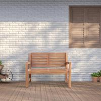 Teakbank Halden 120 cm mit Abdeckhaube teak 