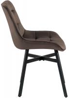 Stuhl Colby Samt braun 