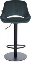 2er Set Barhocker HD Milet B Samt dunkelgrau 