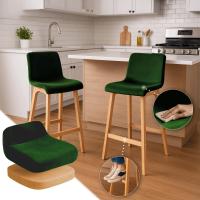 Barhocker Hover Samt Natura grün 