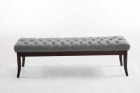 Sitzbank Ramses Stoff antik-dunkel 150 grau
