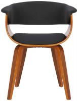 2er Set Stühle Bruce Stoff walnuss/schwarz 