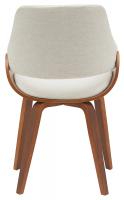 Esszimmerstuhl Vangale Stoff walnuss/creme 