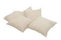 6x Deko-Kissen 45x45 cm cremeweiß