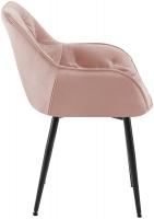 4er Set Stuhl Tanna Samt pink 