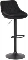 Barhocker Lazio Samt schwarz schwarz