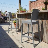 Barhocker Flamur dunkelgrau 