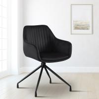 Esszimmerstuhl Welby Samt schwarz 