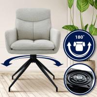 Esszimmerstuhl Somers Stoff creme 