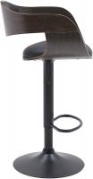 2er Set Barhocker Kingston B Kunstleder schwarz/grau 