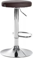 Barhocker Ponte Kunstleder chrom braun 