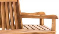 Baumbank Kenna mit Armlehne halbrund 250 cm teak Baumbank Kenna mit Armlehne halbrund 250 cm teak