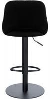 2er Set Barhocker HD Milet B Stoff schwarz 
